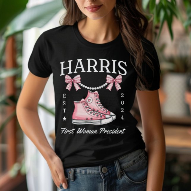 T-shirt Madame la Présidente Harris 2024 Baskets et perles (Créateur téléchargé)