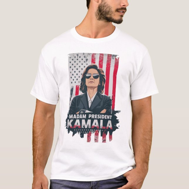 T-shirt Madame la Présidente Kamala Harris (Devant)