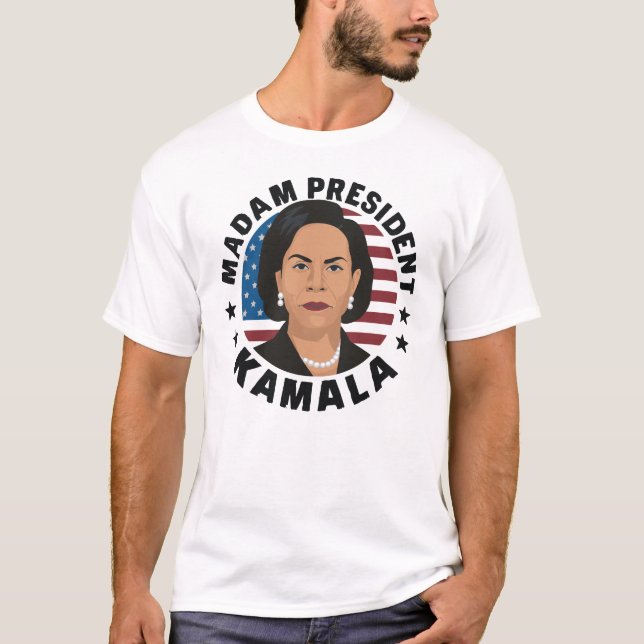 T-shirt Madame la Présidente Kamala Harris (Devant)