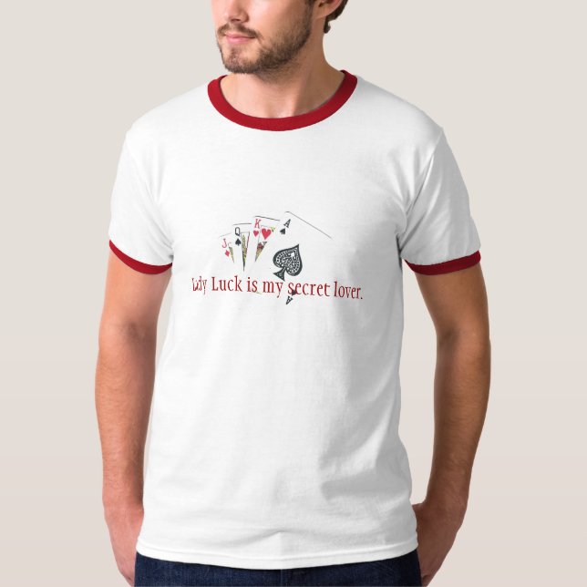 T-shirt Madame Luck est mon amant secret (Devant)