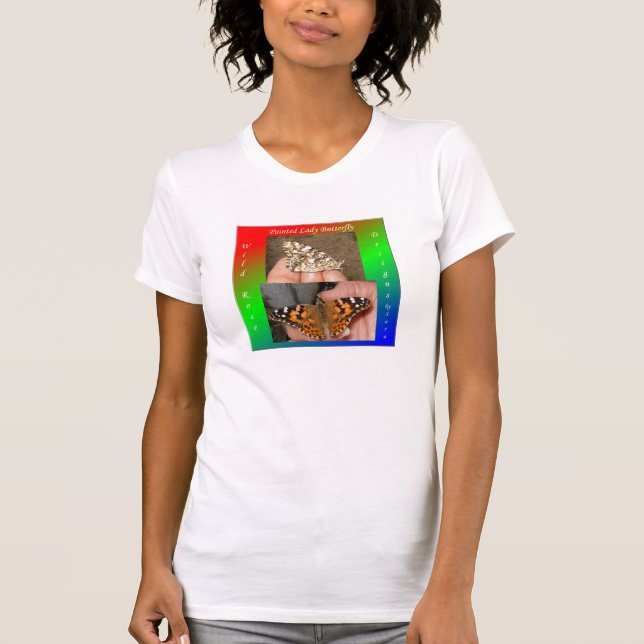 T-shirt Madame peinte Butterfly Scoop (Devant)