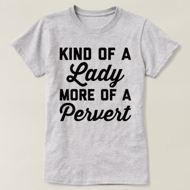T-shirt Madame Pervert Funny Quote (Design devant)