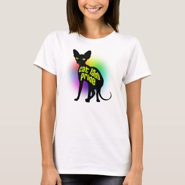 T-shirt Madame Pride de chat (Devant)