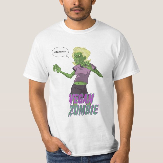 T-shirt Madame Vegan Zombie (Devant)