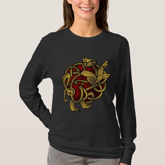 T-shirt Madame Viking, chemise de chat (Devant)