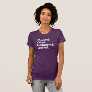 T-shirt Maddy et Olly et Natasha et Daniel