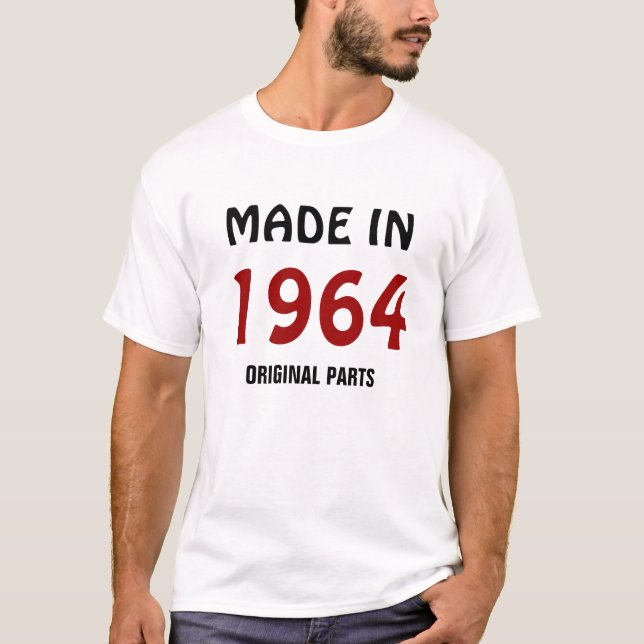 T - Shirt "Made in 1964, Original Parts" (Vorderseite)