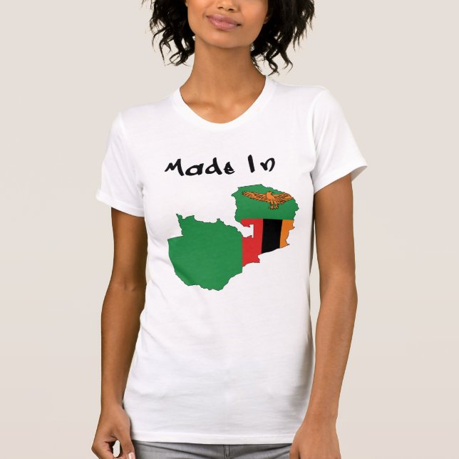 T-shirt Made_In_Zambia des femmes (Devant)