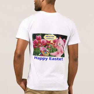 T-shirt mademoiselle bella tee. Joyeux Pâques. alpaga/lapi