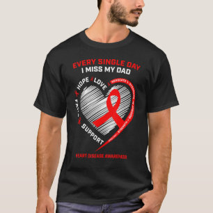 T-shirt Mademoiselle Mon Père En Mémoire De Mon Père Malad
