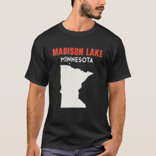T-shirt Madison Lake Minnesota USA State America Travel Mi