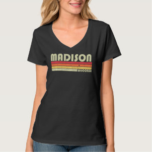 T-shirt Madison Wi Wisconsin Funny City Accueil Racines Re