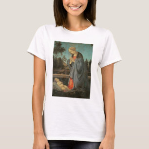 T-shirt Madonna adorant l'enfant, c.1477-80 (huile sur p
