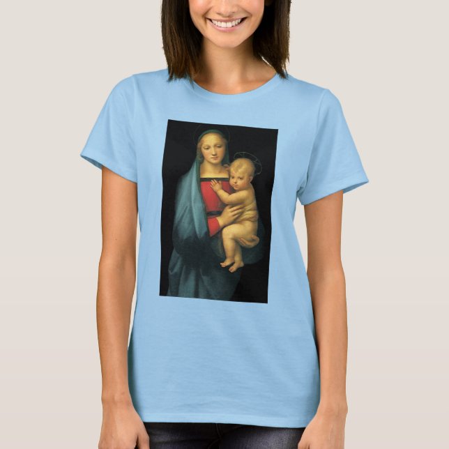 T-shirt Madonna And Child, Madonna del Granduca par Raphae (Devant)