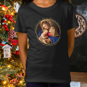T-Shirt Madonna & Enfant Christian cadeau de Noël pour les