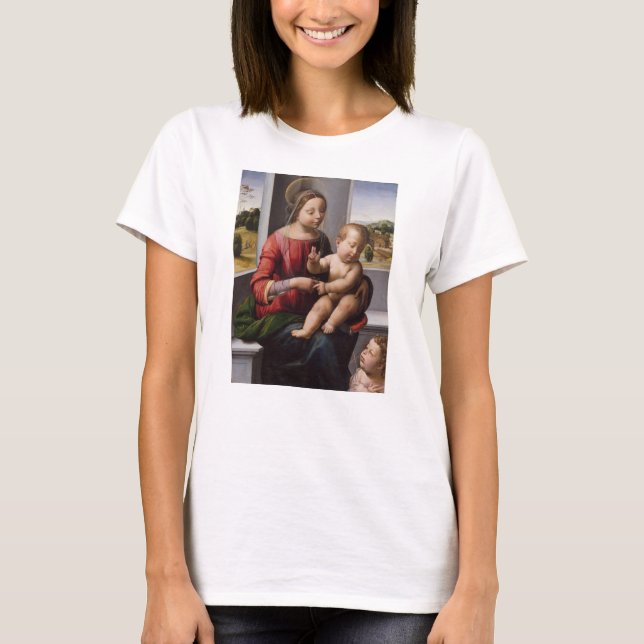 T-shirt Madonna et enfant avec Jean-Baptist (Devant)