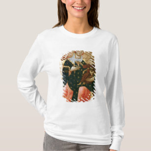 T-shirt Madonna et enfant couronnés, c.1260