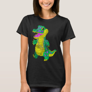 T-shirt Madri Gras Alligator Carnival Festival Costume Mat