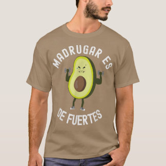 T-shirt Madrugar est forte Gym Sport Sport Avocado