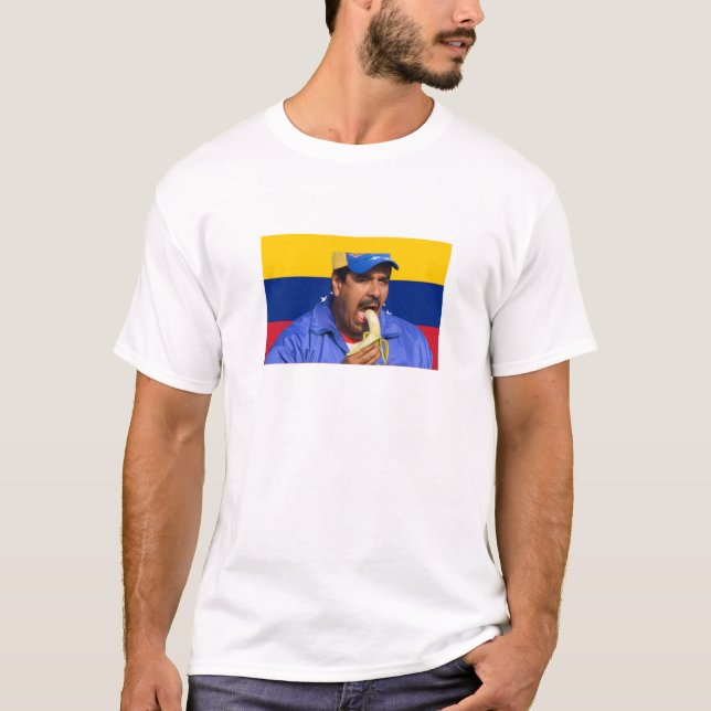 T-shirt Maduro mangeant une banane (Devant)