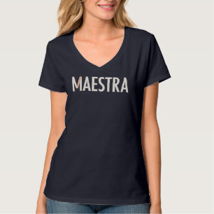 T-shirt Maestra V-Neck