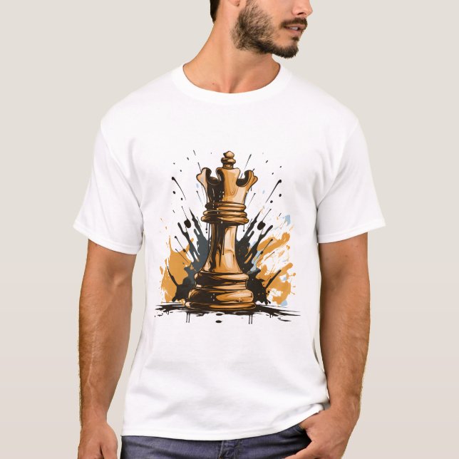 T-shirt Maestro d'échecs : Checkmate (Devant)