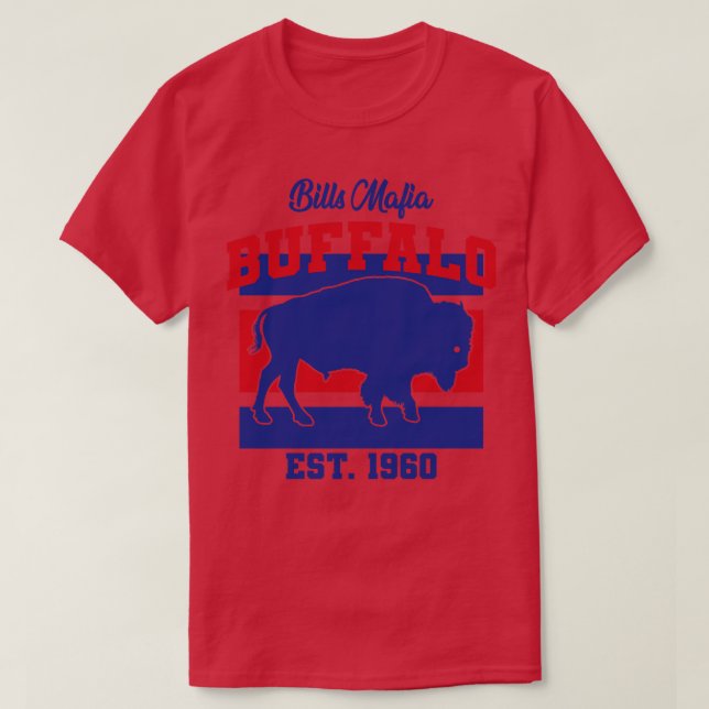 T-shirt Mafia des Bills Buffalo  Est 1960 (Design devant)