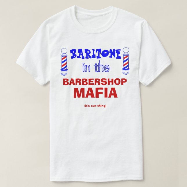 T-shirt Mafia du barbier (Design devant)
