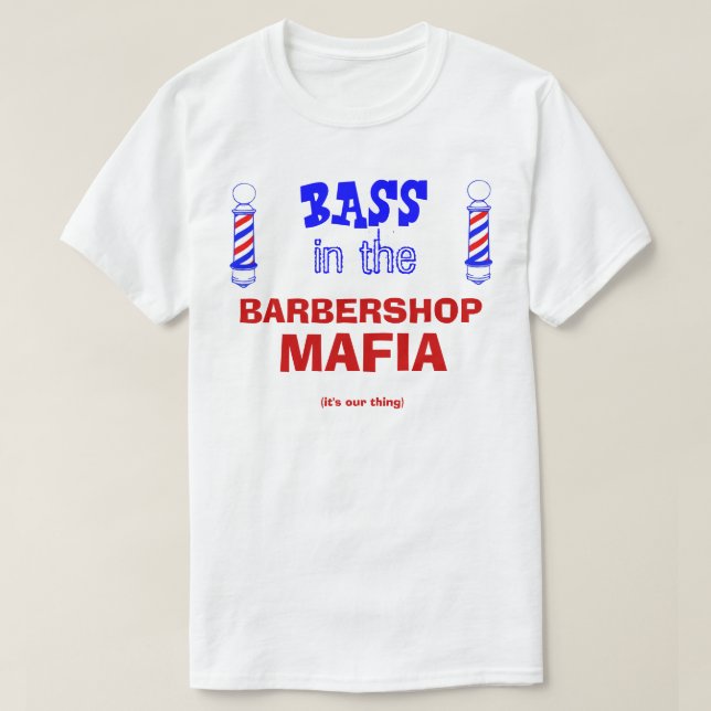 T-shirt Mafia du barbier (Design devant)