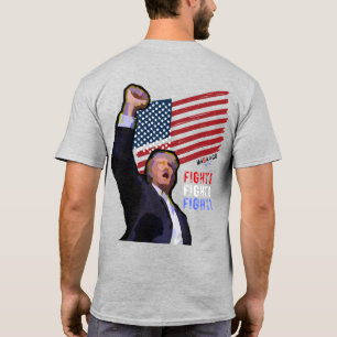 T-shirt MAGA 'Merica FIGHT Pop Art Trump