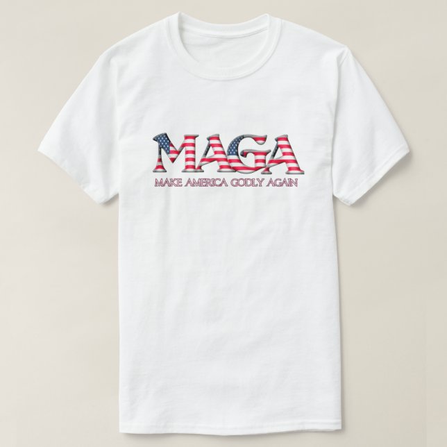 T-SHIRT MAGA RENDRE L'AMÉRIQUE PLUS DOUTEUSE (Design devant)