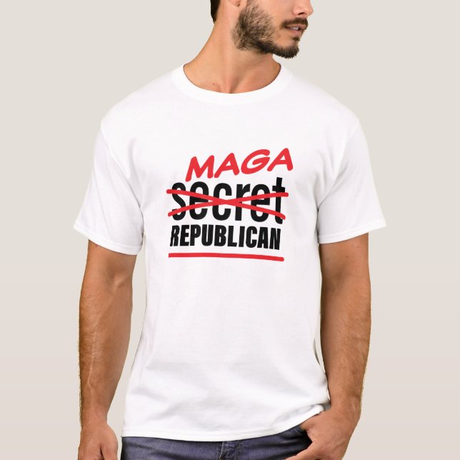 T-shirt Maga Secret Républicain (Devant)