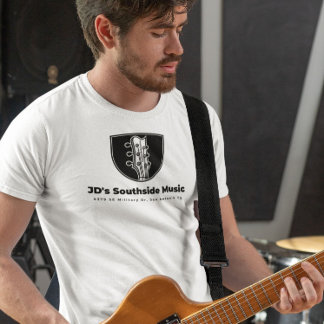 T-shirt Magasin de musique du côté sud de JD avec adresse