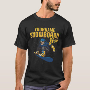 T-shirt Magasin de planches à neige personnalisées pour sn