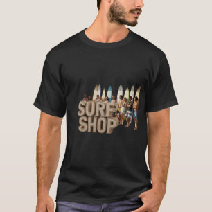 T-shirt Magasin de surf d'été élégant