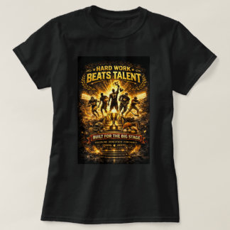 T-shirt Magasin ZOYNK Travail acharné bat le talent 004562