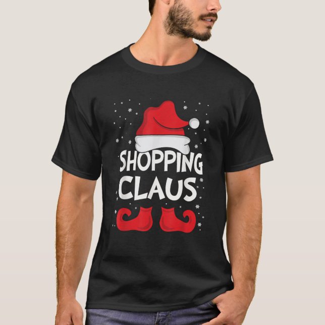 T-shirt Magasins Claus Xmas Groupe Noël Matching Famille (Devant)