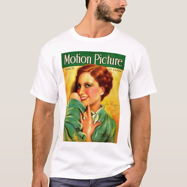 T-shirt Magazine 1928 de film de Joan Crawford (Devant)