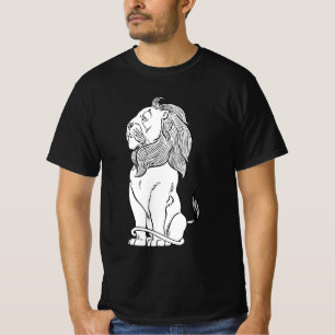 T-shirt Mage de l'âge vintage Oz, Brave Lion lâche