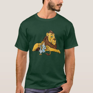 T-shirt Mage de l'Oz vintage, Dorothy et Toto avec Lion