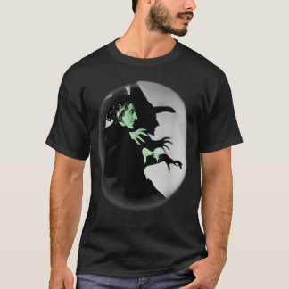 T-shirt Mage d'Oz Sorcière Méchante Projecteur Silhouette
