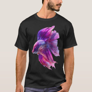 T-shirt Magenta Candy Marble Rosetail Halfmoon Lavande Be