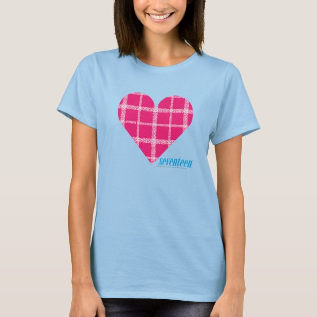 T-shirt Magenta Plaid 2 (Devant)