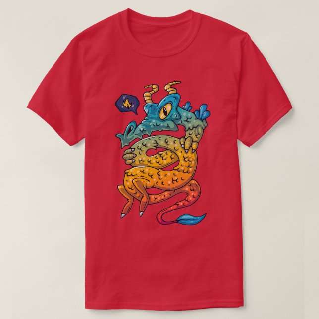 T-shirt Magic Drago Dragon Magique Créature Art (Design devant)