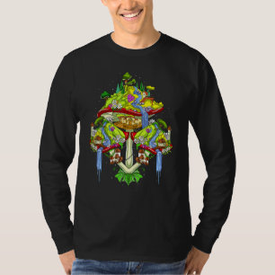 T-shirt Magic Mushroom House Inspiré Champignons Royaume R