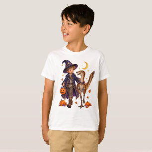T-shirt Magicien au clair de lune & Mononykus Halloween