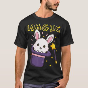 T-shirt Magicien baguette magique Casquette de lapin _1