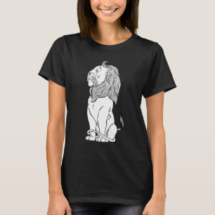 T-shirt Magicien vintage de Oz, Lion peureux courageux