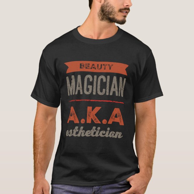 T-shirt Magicienne de beauté Esthéticienne Soins de peau E (Devant)