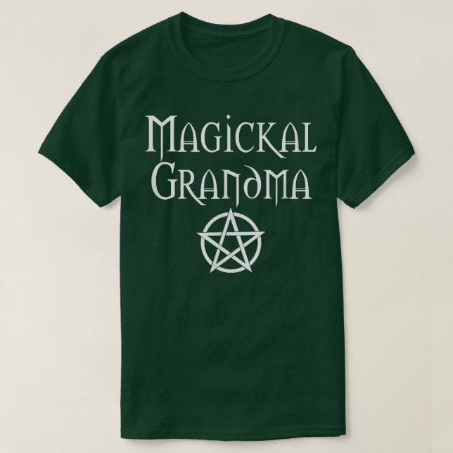 T-shirt Magickal Grand-mère sorcière Cheeky Wiccan Pagan M (Design devant)